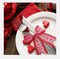 4 rolls 20 yards Valentine Ribbon Patterned Heart Wire
